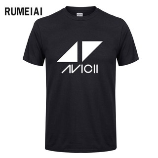 Áo thun nam tay ngắn cổ tròn in hình Logo Avicii cá tính