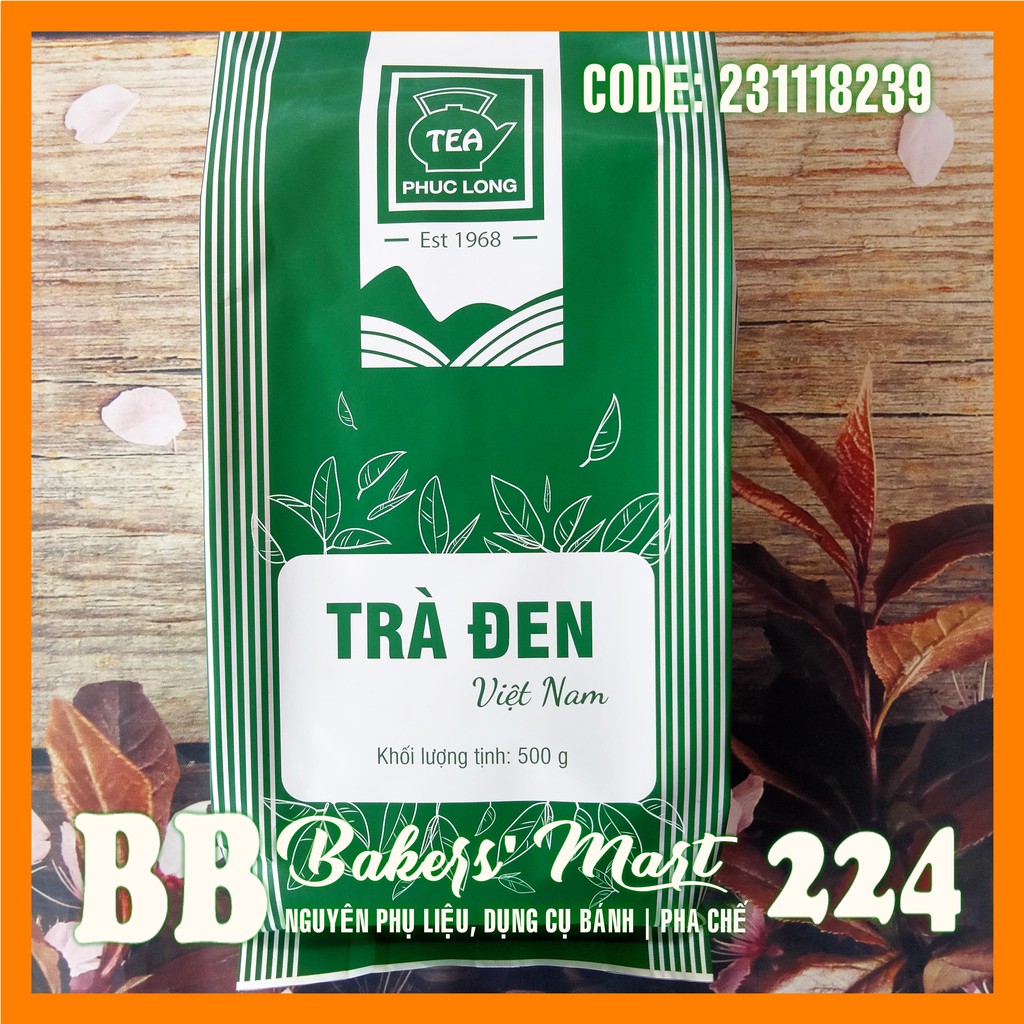 Trà đen PHÚC LONG - Gói 500gr (BAO BÌ MỚI 24/09/2021)