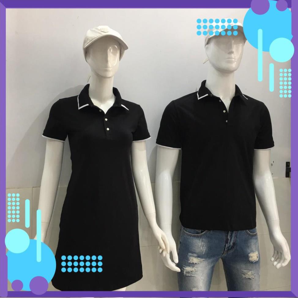 [Xưởng Thiết Kế] Đầm nữ cổ bẻ Váy polo dáng suông chất thun cotton 100% hàng cao cấp