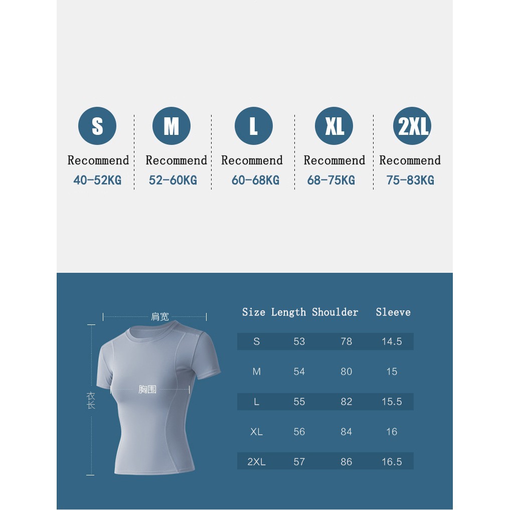 Fit.her Áo Thun Thể Thao Tay Ngắn Ôm Dáng Co Giãn Tốt Thời Trang Mùa Hè Cho Nữ