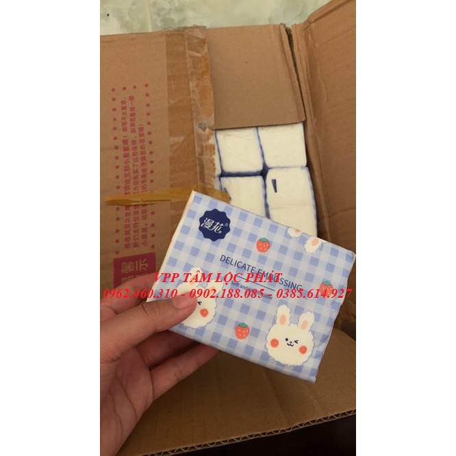 Giấy Ăn Thỏ Trắng Siêu Dai Siêu Mịn, Thùng 40 Gói (Hàng Nội Địa Trung Quốc) - Giấy Ăn Rút Hình Thỏ