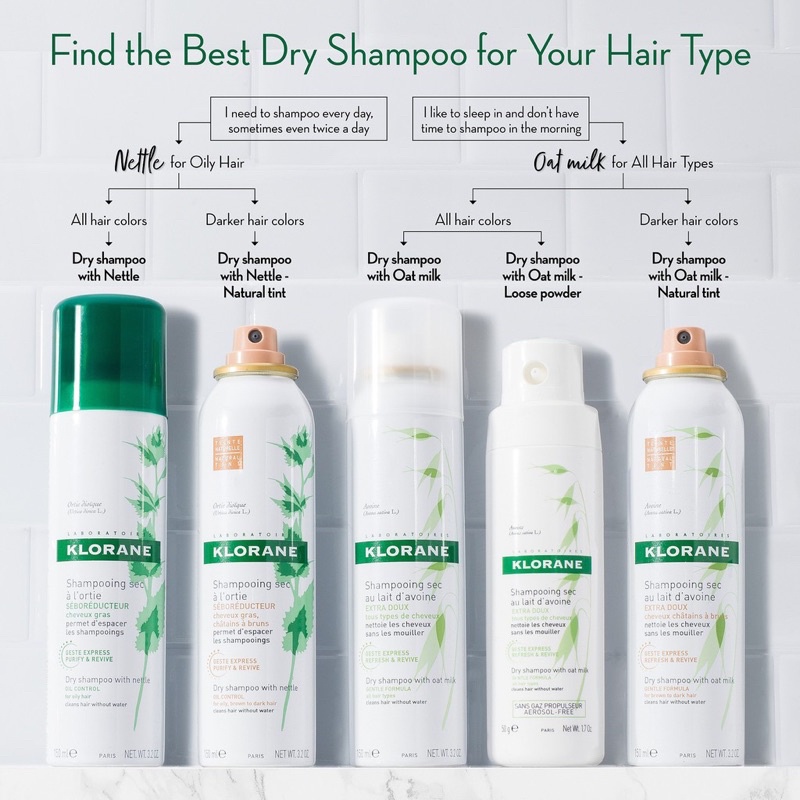 Dầu gội khô Klorane Dry Shampoo Pháp