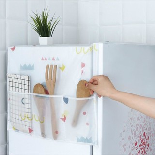 Tấm Phủ Tủ lạnh Nhiều Ngăn Đa Năng, Tấm Phủ Nilon Chống Bụi, PEVA Không Thấm Nước