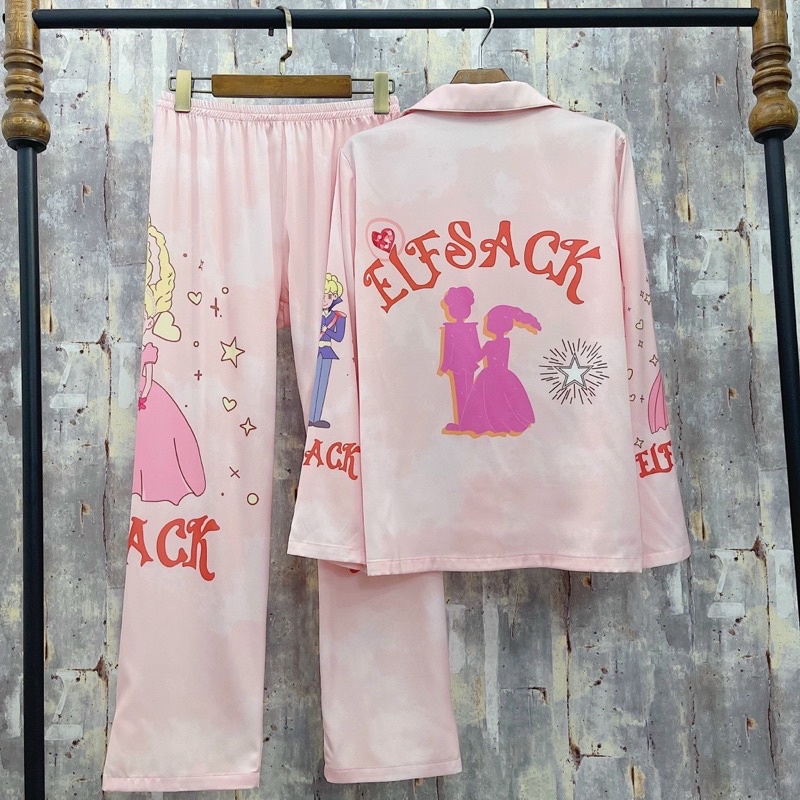 BỘ PYJAMA DÀI CAO CẤP TÀU ĐỎ MOTEL