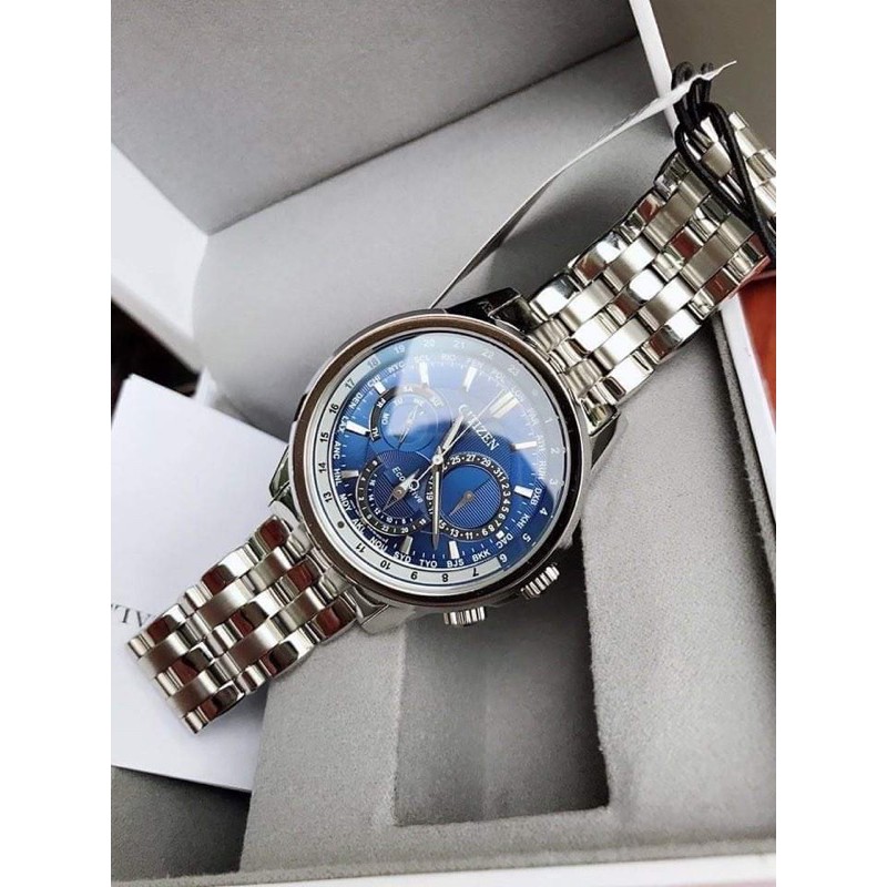 Đồng hồ nam CITI.ZEN WORLD TIME MEN'S WATCH DIAL BLUE &amp; RAY ... .