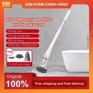 Máy vệ sinh cọ rửa làm sạch nhà vệ sinh nhà tắm nhà bếp đa năng không dây với 3 đầu bàn chải Xiaomi Youpin FIMEI CL99
