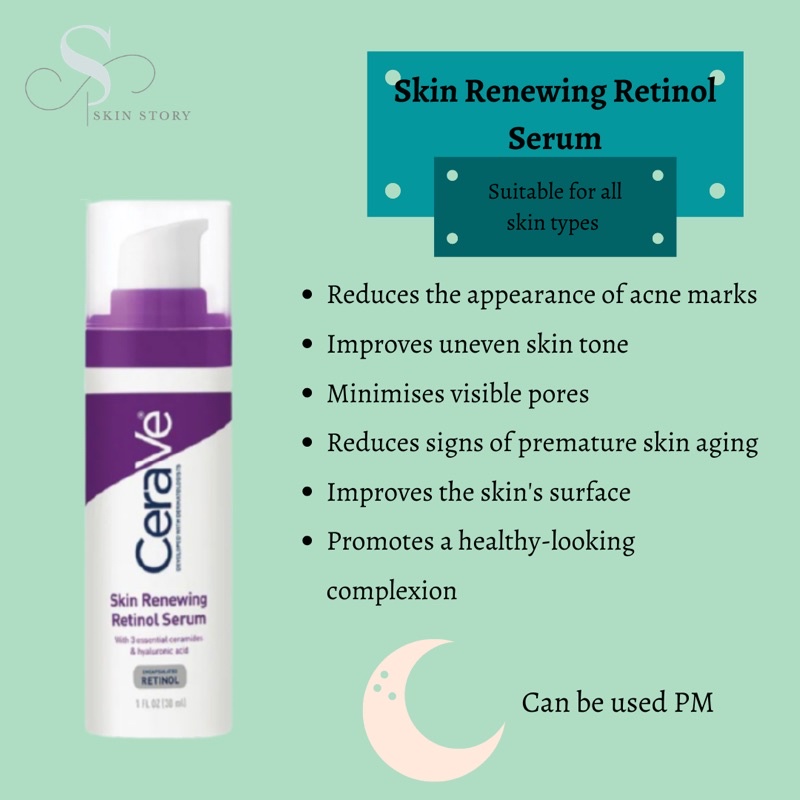[HàngMỹ]Serum dưỡng da chống lão hóa Cerave Skin Renewing Cream Serum