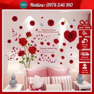 [Mẫu Hot] Tranh Decal trang trí phòng cưới , tân hôn - DC05