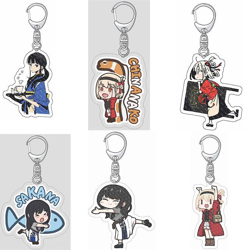 Móc Khóa Hoạt Hình Chisato Nishikigi Inoue Takina Lycoris Dễ Thương