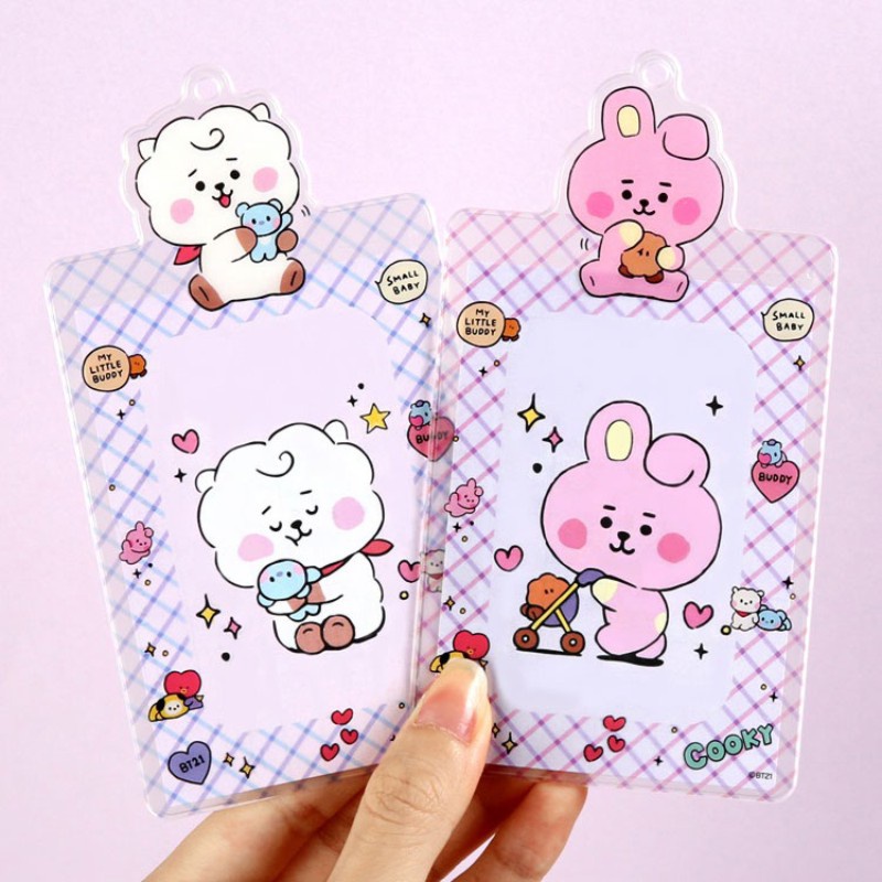 Bao Đựng Thẻ Trong Suốt In Hình BT21 Bts Dễ Thương
