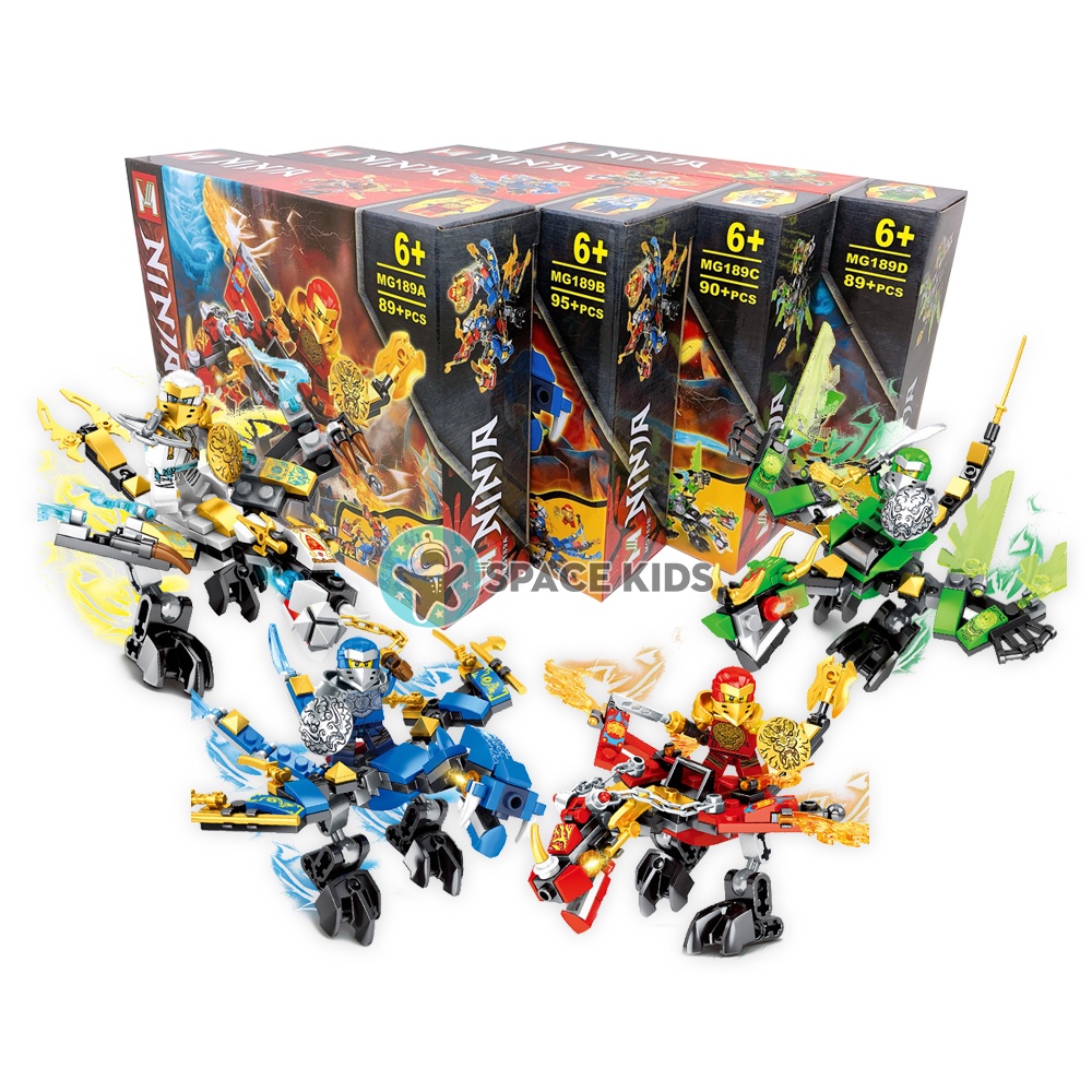 Đồ chơi Lego Ninjago rồng MG189 hơn 89 chi tiết cho bé lắp ráp mô hình, Đồ chơi lắp ghép lego giá rẻ