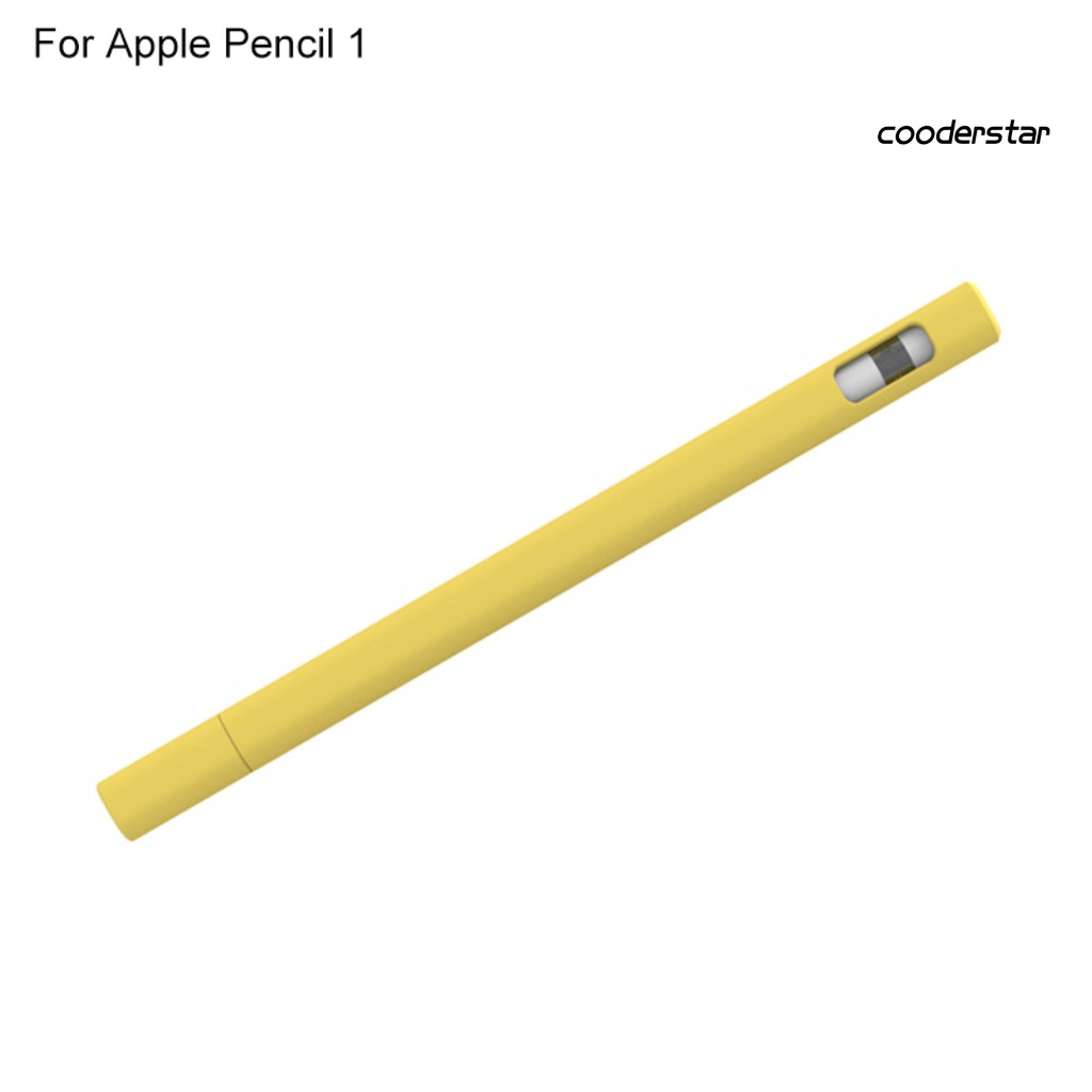 Vỏ bảo vệ bút cảm ứng Apple Pencil 1/2 bằng silicon mềm màu trơn | BigBuy360 - bigbuy360.vn