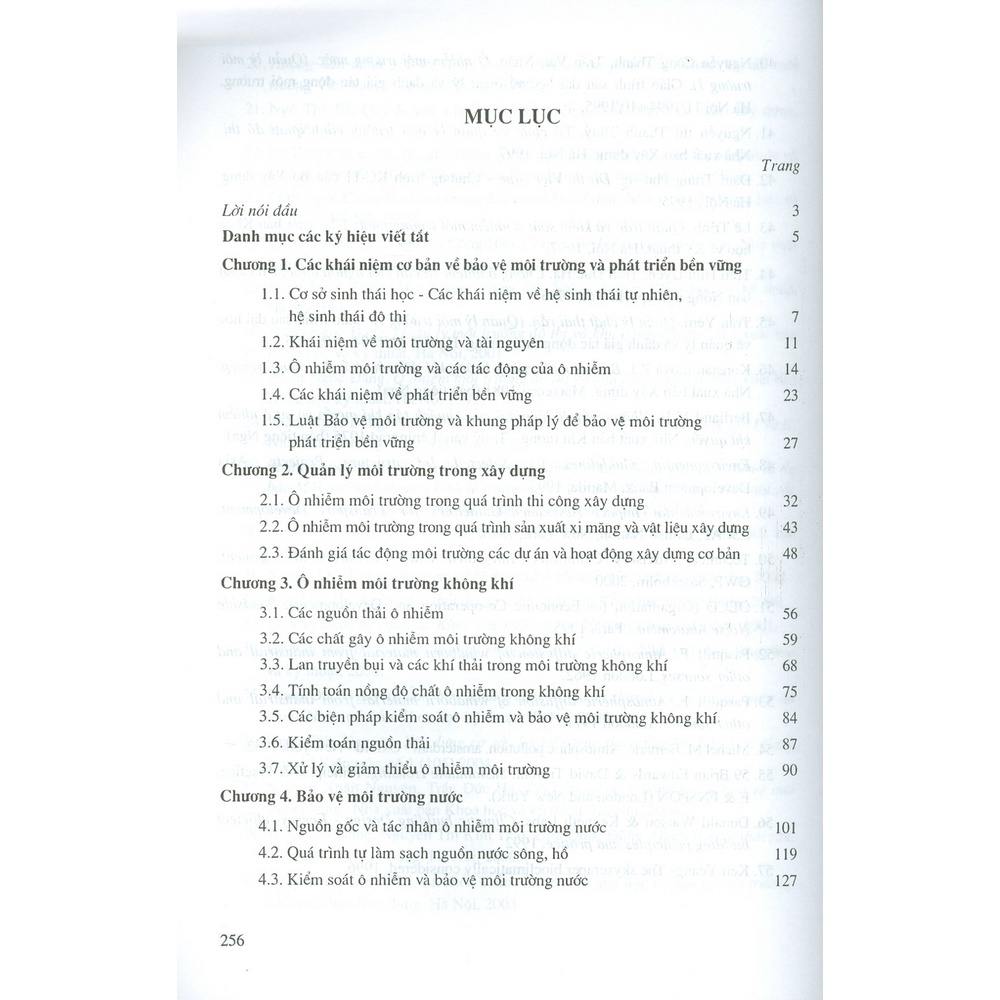 Sách - Giáo Trình Bảo Vệ Môi Trường Trong Xây Dựng Cơ Bản