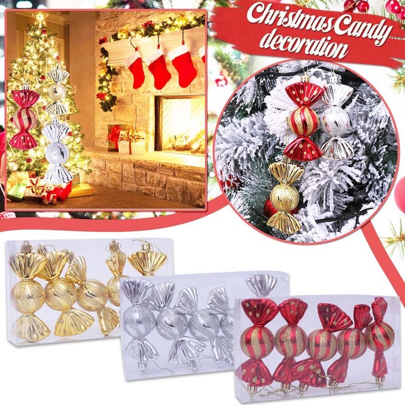 Set 5 phụ kiện treo trang trí cây thông noel