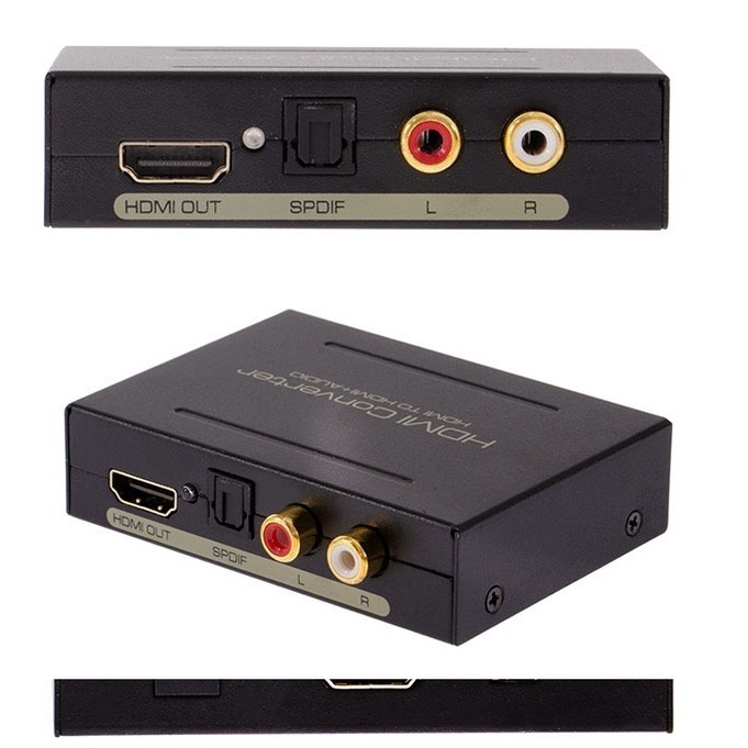 ( Chất lượng ) Bộ chuyển đổi HDMI ( đầu vào )  đầu ra AUX âm thanh , HDMI , quang học ( cáp quang )