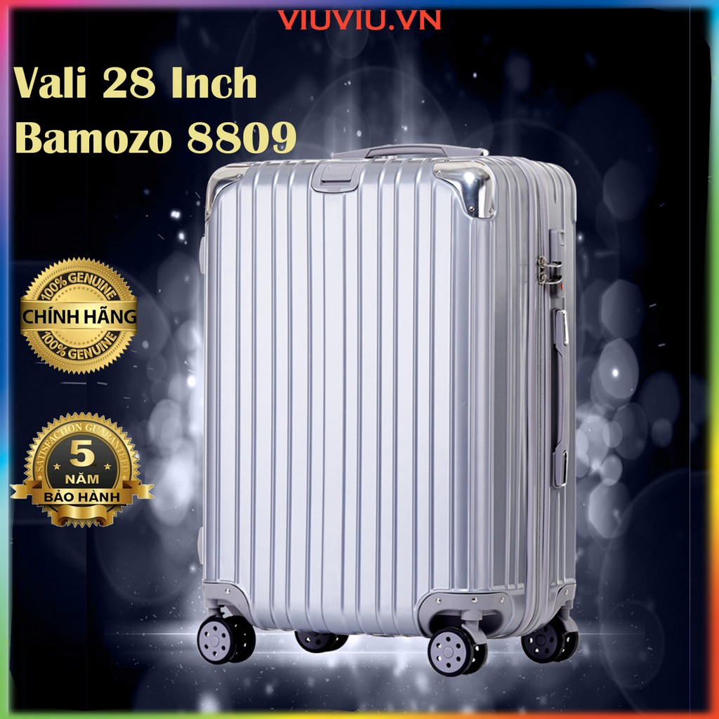 Vali Giá Rẻ Size 28 Inch Vali Kéo Du Lịch Nhựa Cao Cấp Giá Rẻ Bền Đẹp Chống Va Đập Trầy Xước Bảo Hành 5 Năm Bamozo 8809