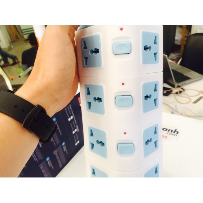 Ổ Cắm Điện Đa Năng 4 Tầng 16 Ổ Cắm 3 Cổng USB