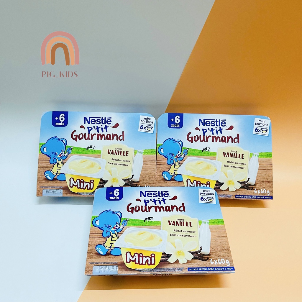 Váng sữa Nestle 6 hộp cho bé 6m+ - Pháp