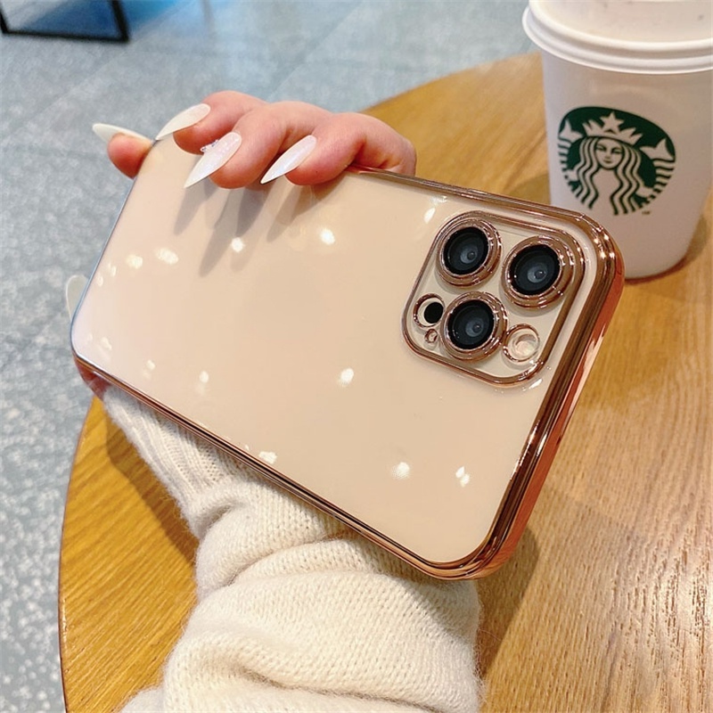 Ốp lưng iphone silicon mềm trong suốt sang trọng cho Iphone 7 8 Plus SE X XS XS Max 11 12 13 14 15 Pro Max