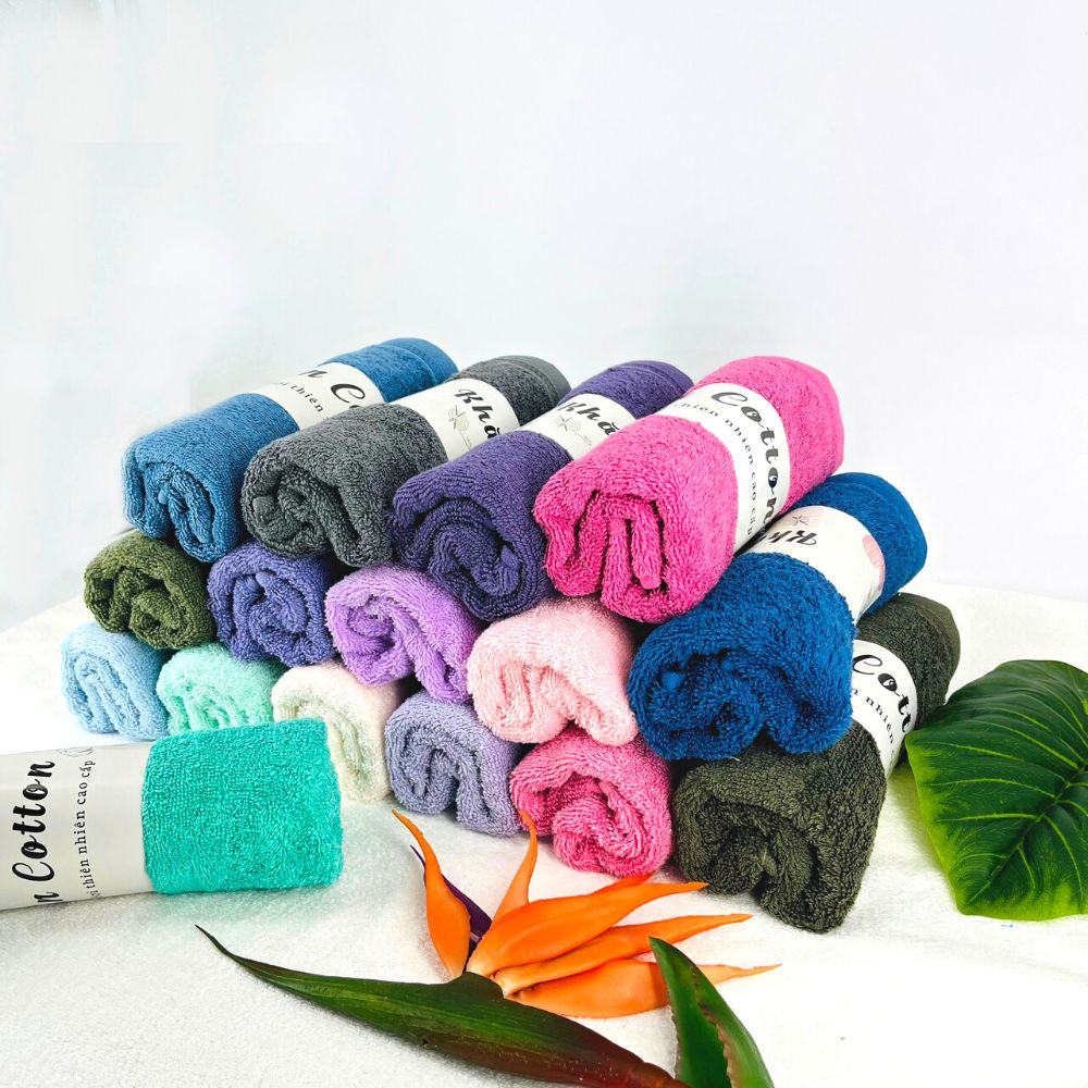 [COMBO 5 KHĂN MẶT] Khăn Mặt Cotton Cao Cấp Thiện Phú 34x80cm, Khăn Đa Năng Y457 Bông Sợi Thấm Nước TốT