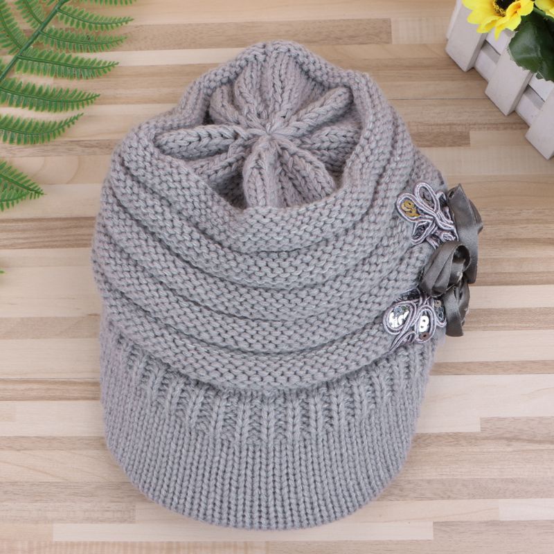 Mũ Beanie Dệt Kim Thời Trang Mùa Đông Cho Nữ