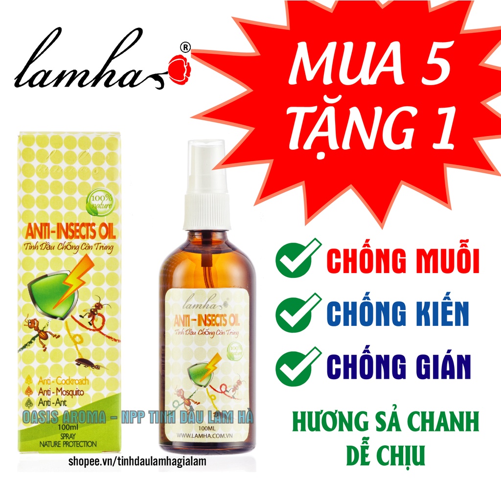 Tinh dầu chống côn trùng LAMHA 100ml