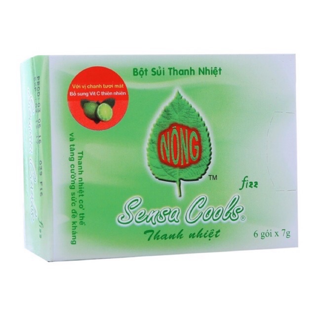 Bột sủi thanh nhiệt Sensacool (Hộp 6 gói)