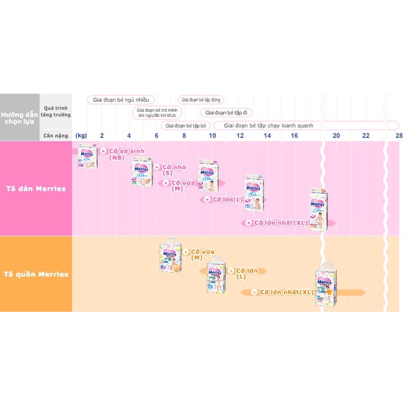 Tả Merries, Bỉm Dán Merries Nội Địa Nhật Thấm Hút Nhanh Đủ Size SS90/S82/M64/L64+6 - SAKUKO