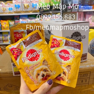 Pedigree sốt pate cho chó vị bò và rau 80g