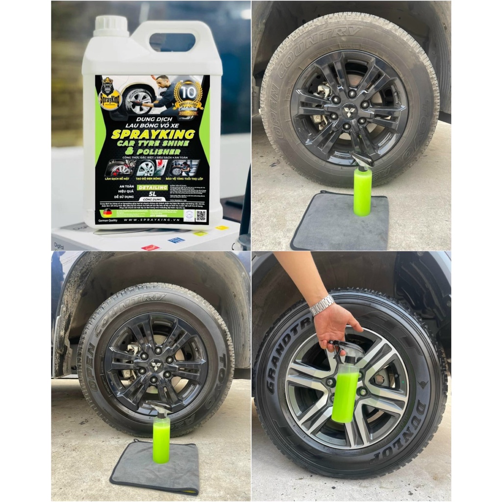 Can 5Lít Nước Lau & Dưỡng Bóng Vỏ  Xe_Sprayking Car Type Shine & Polisher