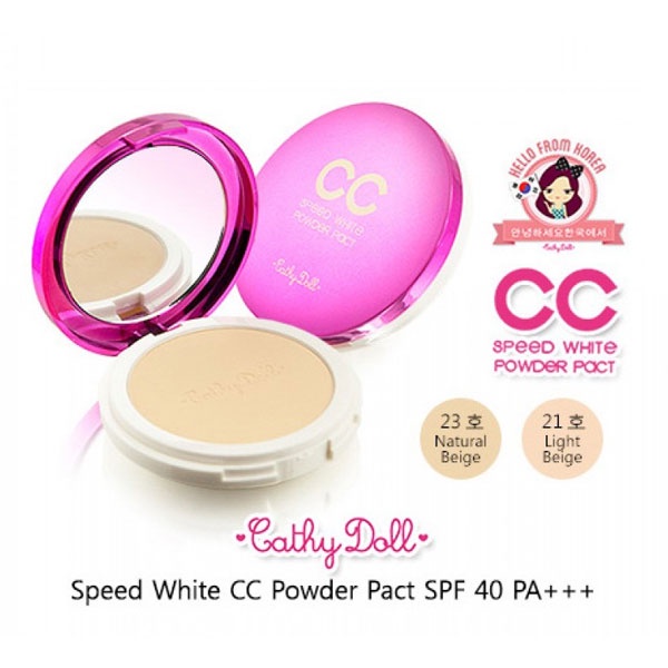 Phấn Phủ Cathy Doll CC Speed White Power Pact SPF40 PA+++ 12g
