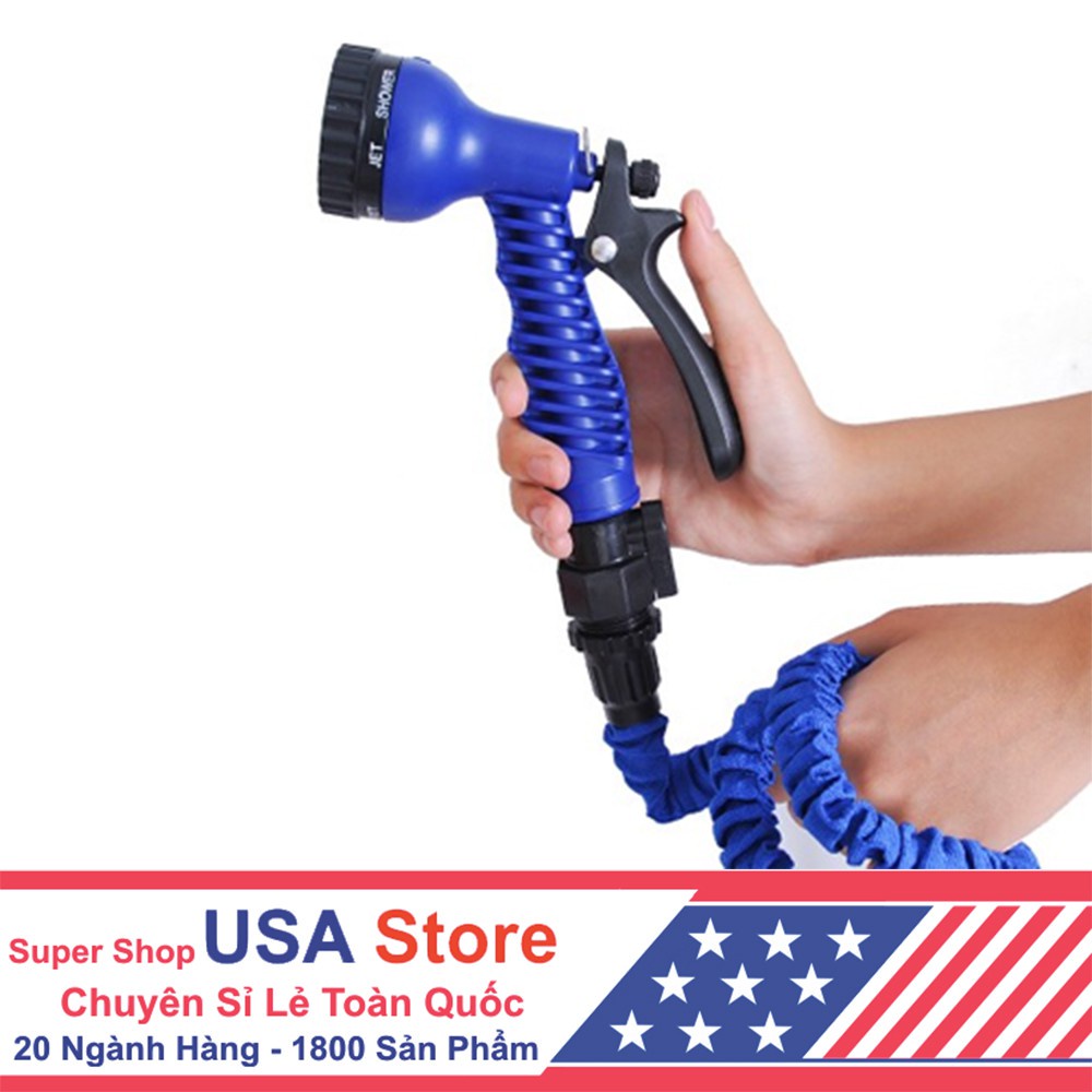 Vòi XHOSE Xịt Rửa Sân Vườn, Rửa Xe Máy, Ô tô Thông Minh GIÃN NỞ - Tăng Áp Lực Nước 7.5 Mét