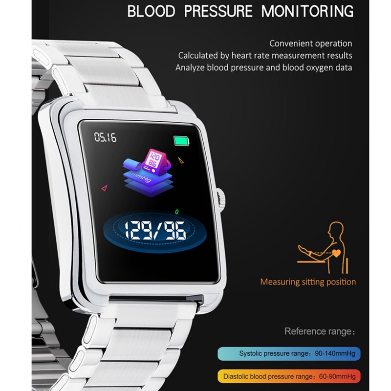 Men Smart Watch V60 Heart Rate Monitor Blood Pressure Fitness Tracker Alarm Smartwatch