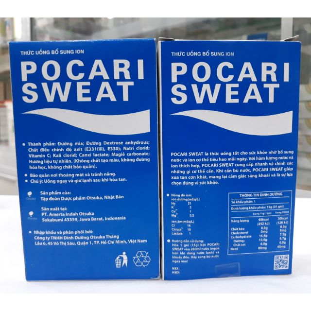 Pocari Sweat bù nước dạng bột hộp 5 gói