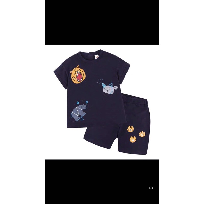 bộ cotton hình cá hổ