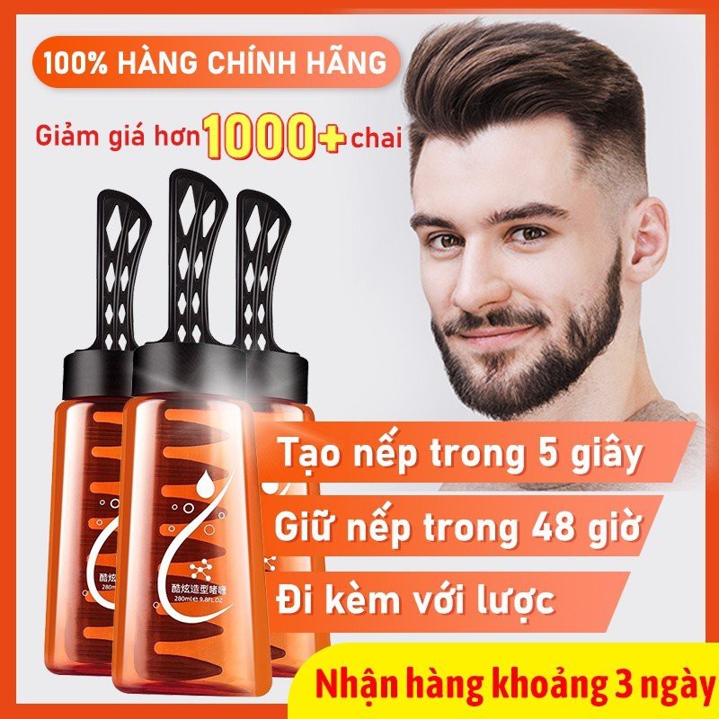 Combo 2 Gel Vuốt Tóc Kèm Lược Keo Tóc Keo Vuốt Tóc Nam Cao Cấp Chai 280ml Kèm Lược Tiện Dụng Thân Thiện Với Mọi Loại Tóc