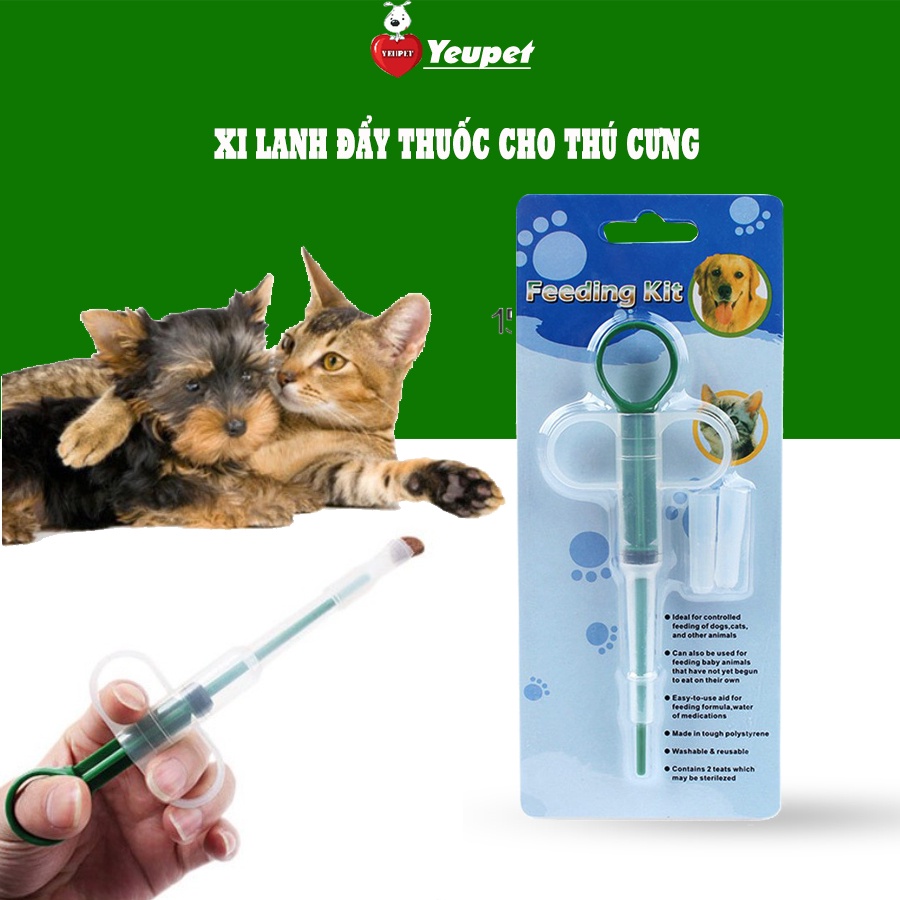 Dụng cụ hỗ trợ uống thuốc cho chó mèo