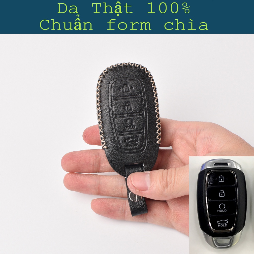 Bọc Chìa Khoá Accent 2021 Da ThậtBao Da Chìa Khóa Accent Ốp Chìa Khoá Santafe Hyundai Accent [Giá Xưởng]