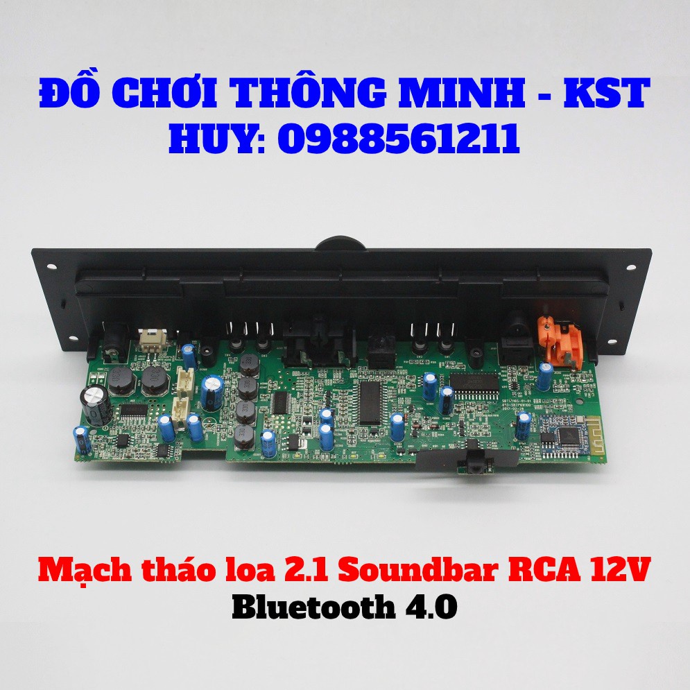 Mạch tháo loa 2.1 Soundbar RCA 12V - Bluetooth 4.0 chất âm hay