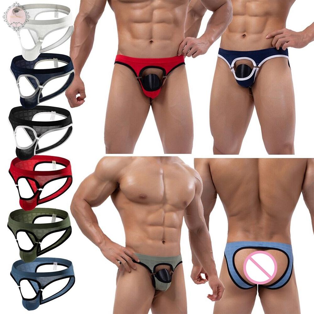 Men Underwear Open Front Hole Panties Seamless Underpants Best Popular