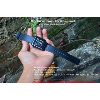 Dây Da Chốt Thông Minh 20MM cho Đồng Hồ, và Smartwatch Amazfit Bip, Ticwatch 2, Gear S2, Galaxy 42MM