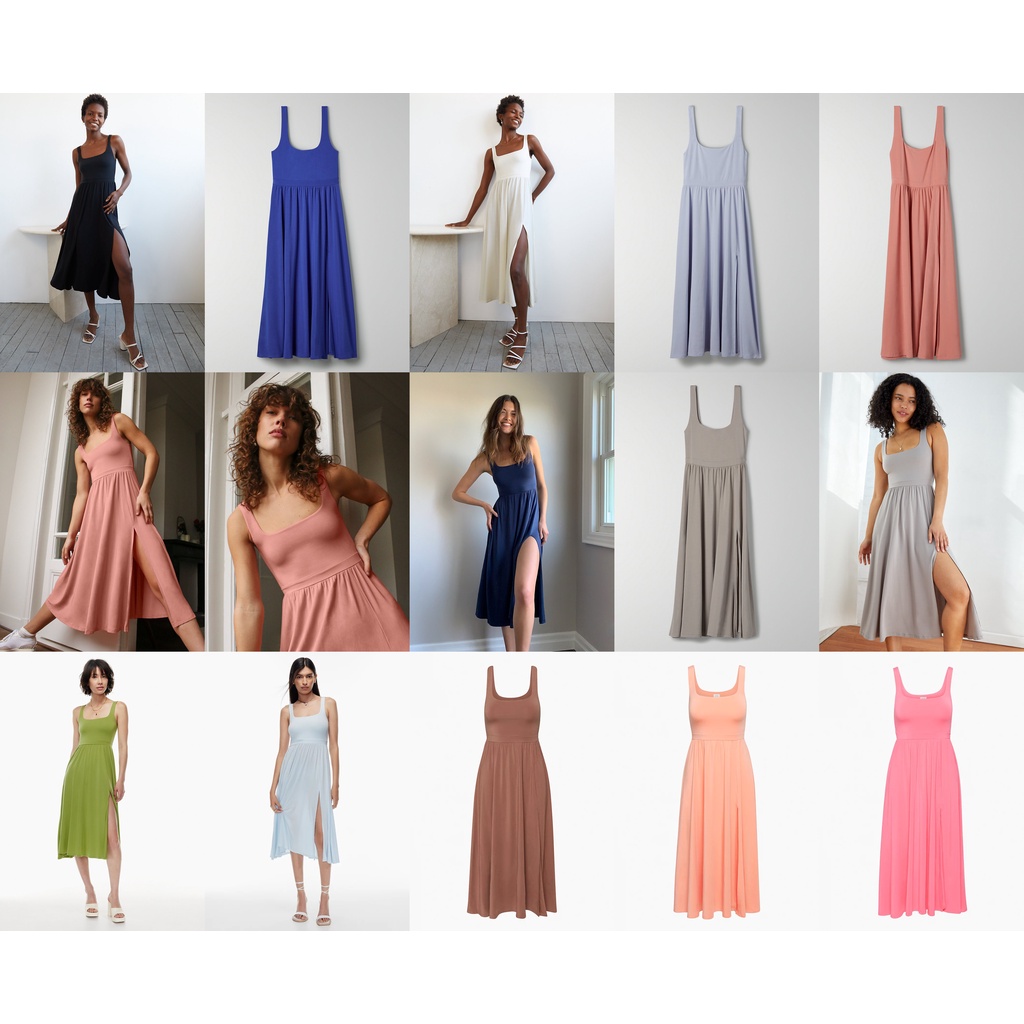 Đầm xẻ tà Wilfred Market 82709 78321
