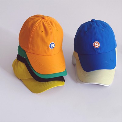 Nón lưỡi trai họa tiết chữ cái có dây đai điều chỉnh phong cách thời trang hàn quốc cho bé