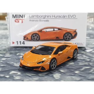 Xe Mô Hình Lamborghini Huracan EVO 1:64 MiniGT ( Cam )