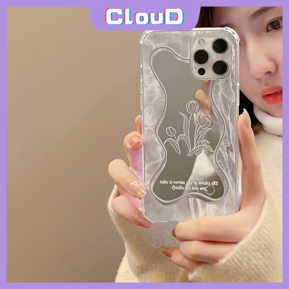 Ốp Điện Thoại TPU Mềm Tráng Gương Họa Tiết Hoa Cho IPhone 11 13 12 Pro Max 7 8 Plus XR X XS Max SE 2020