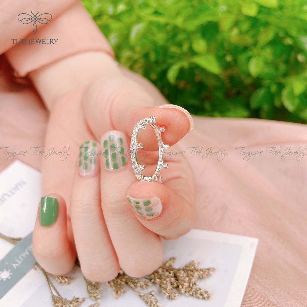 Nhẫn bạc nữ TLEE CROWN nạm đá sang trọng NCJ A0161