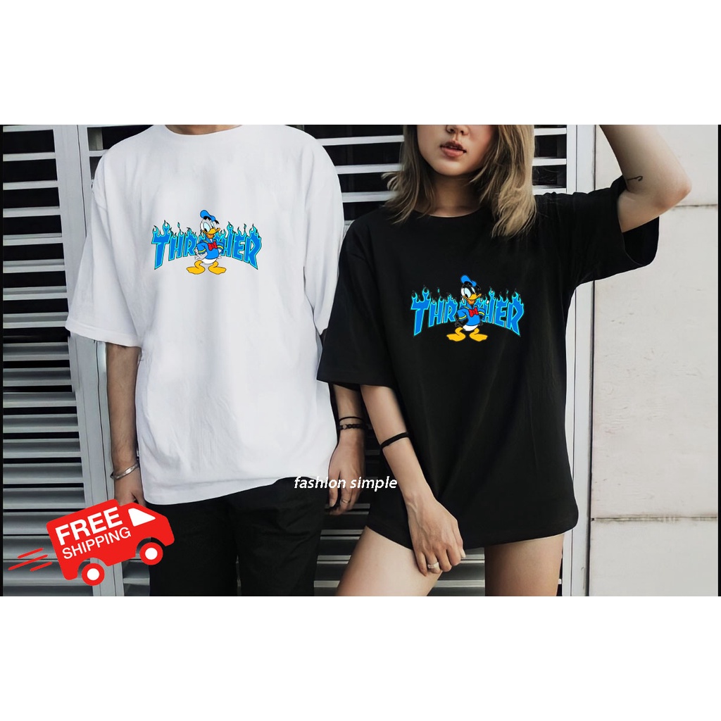 Áo thun unisex nam nữ,🚚 FREESHIP 🚚 chất liệu cotton thoáng mát, với logo thrander cực cool