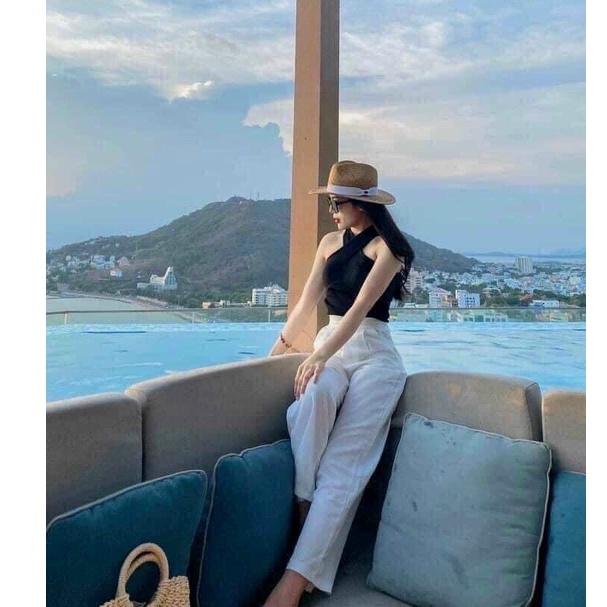 QUẦN ỐNG RỘNG ĐŨI DÀI NỮ LƯNG THUN CO GIÃN CAO CẤP MÀU TRẮNG ĐEN SIÊU CÁ TÍNH CỰC SANG THỜI THƯỢNG NITIQC