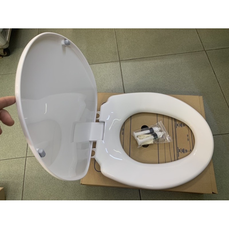 👍Nắp Nhựa Đóng êm Cho Bàn Cầu INAX C-117, C-108, viglacra VI66, VI77