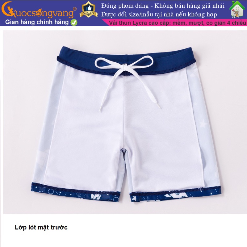 bộ quần áo bơi bé trai hai mảnh bộ đồ bơi bé trai quần rời GLSWIM098